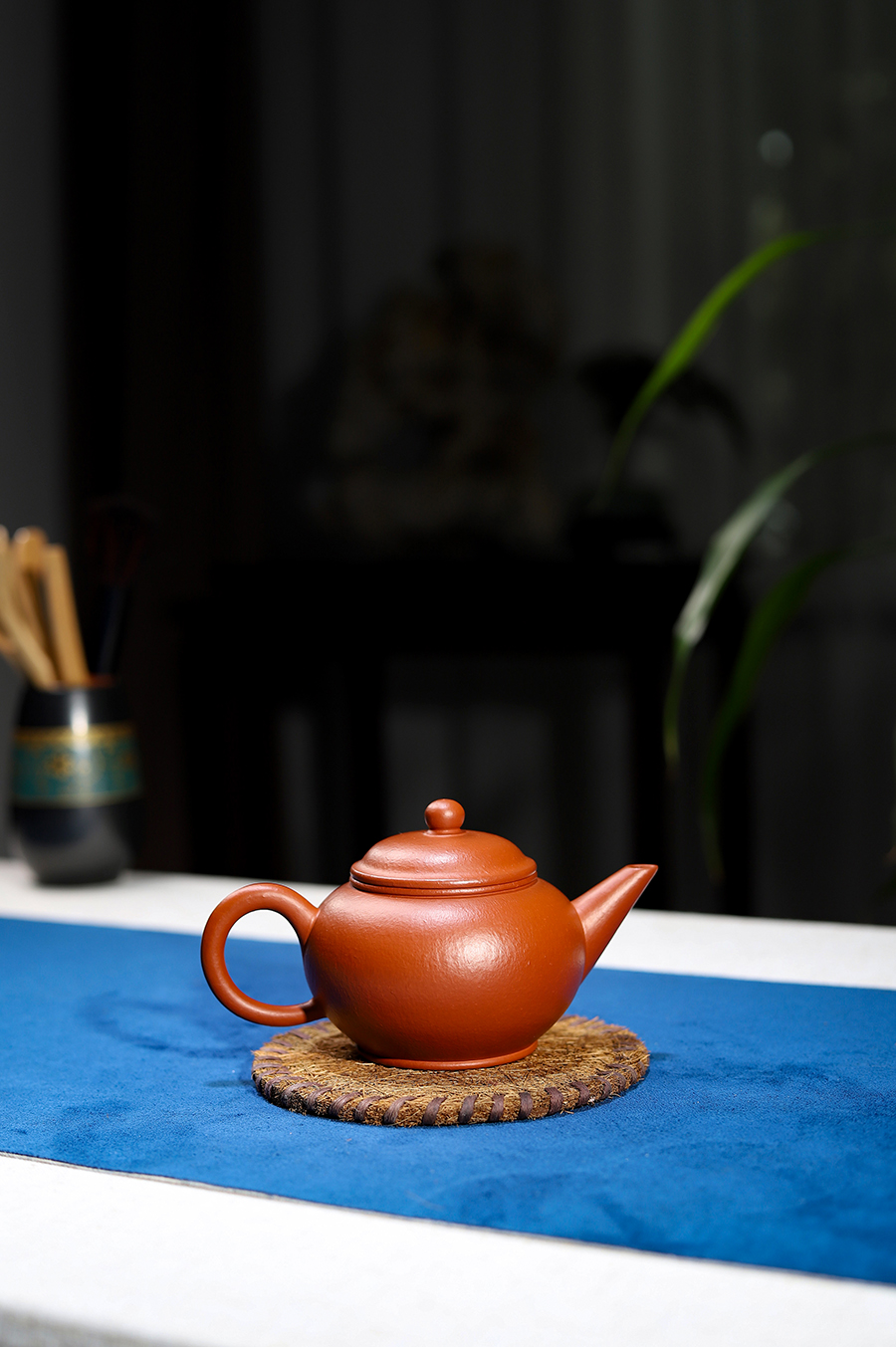 潘小忠制朱泥水平壶(大)