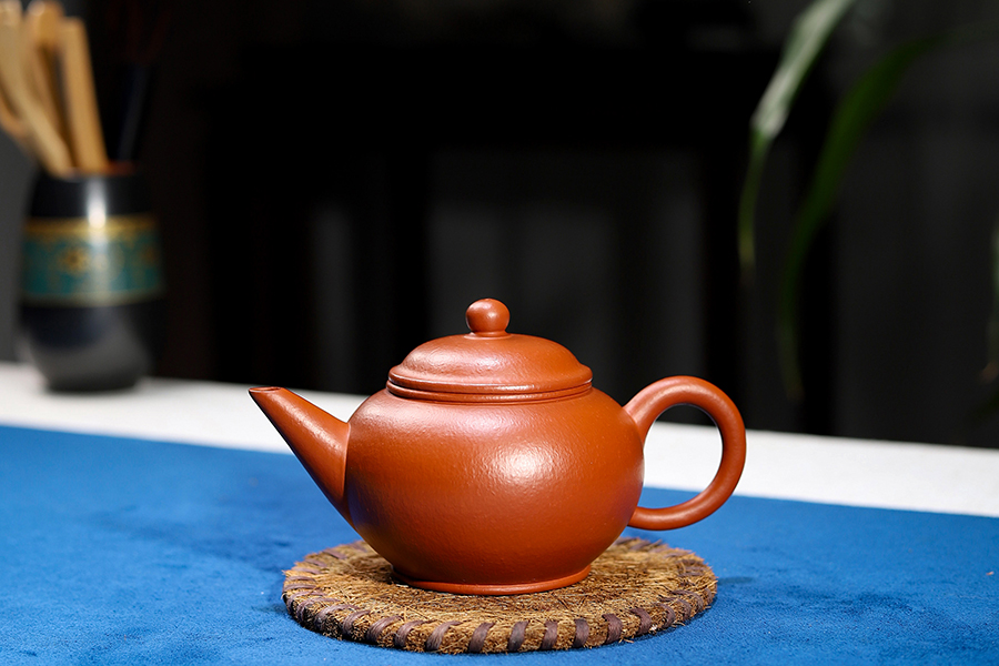 潘小忠制朱泥水平壶(大)