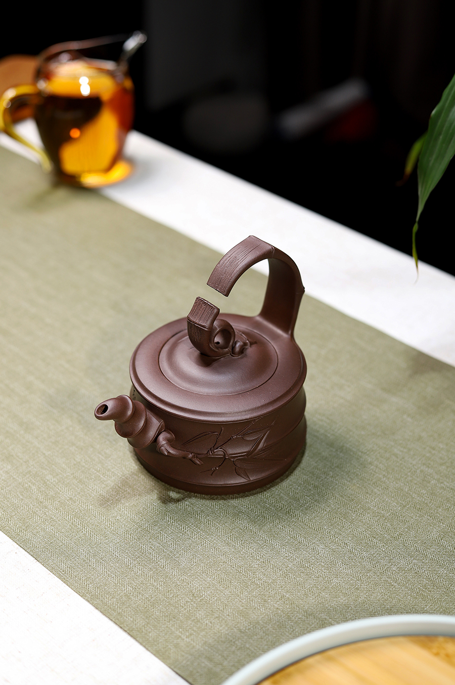 徐元明制吻竹提梁壶