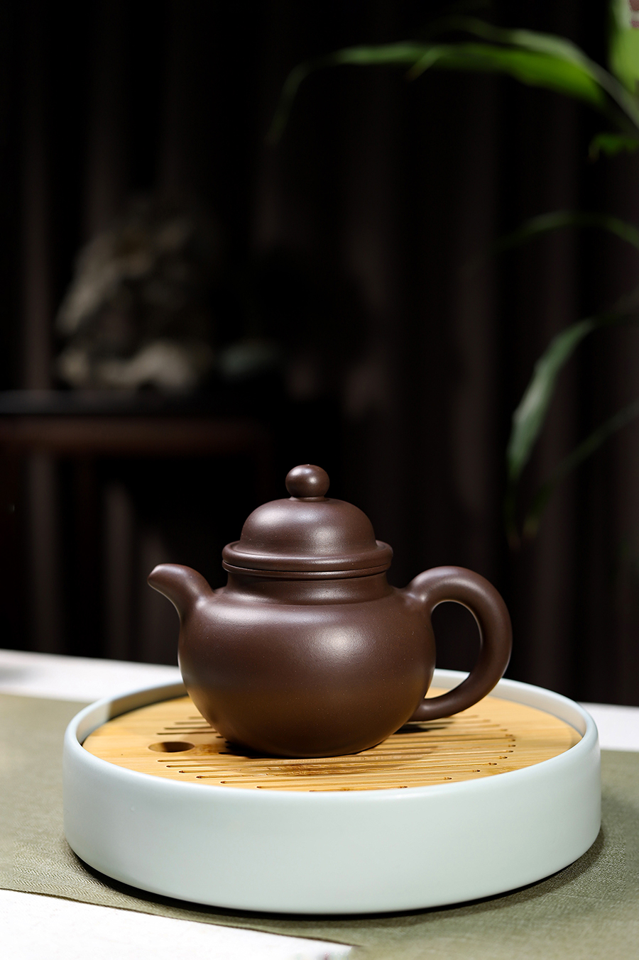 姚志源制掇球紫砂壶