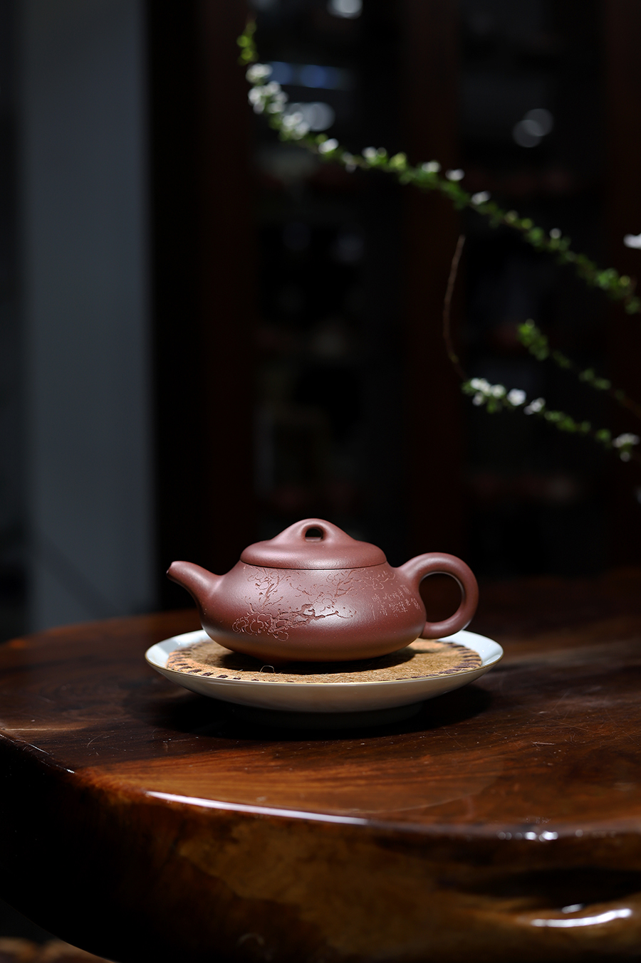 朱晓清书画范建华全手工制石瓢壶