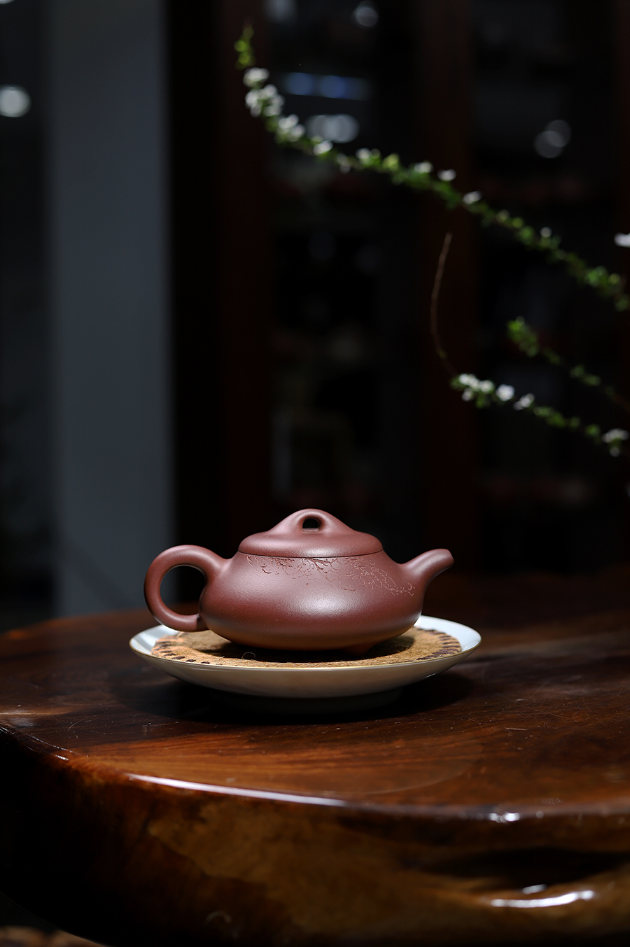 朱晓清书画范建华全手工制石瓢壶