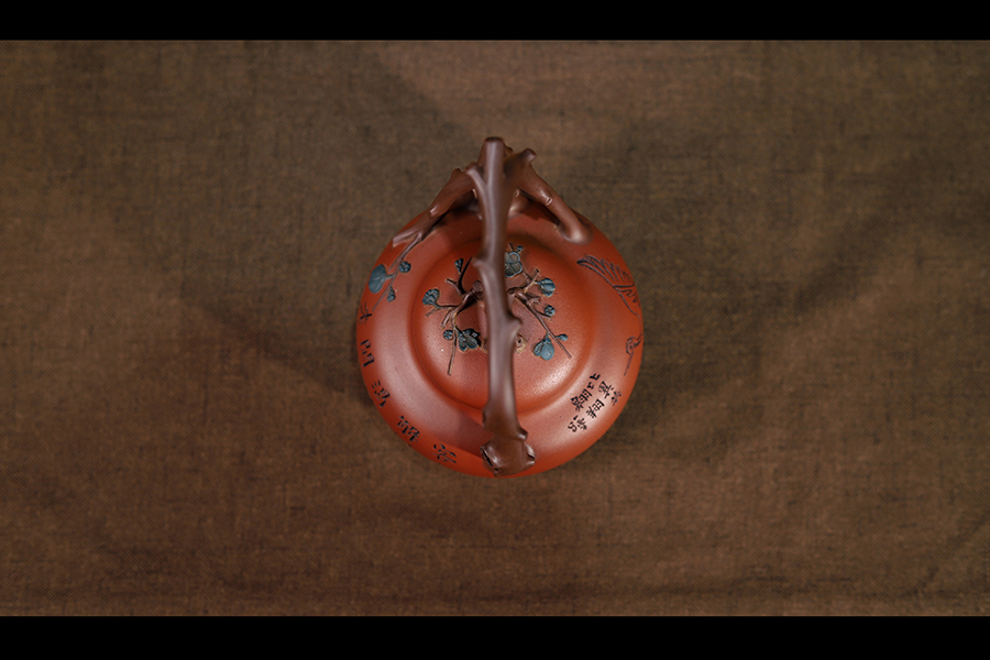 范洪泉全手工制东坡提梁壶(毛国强书铭)