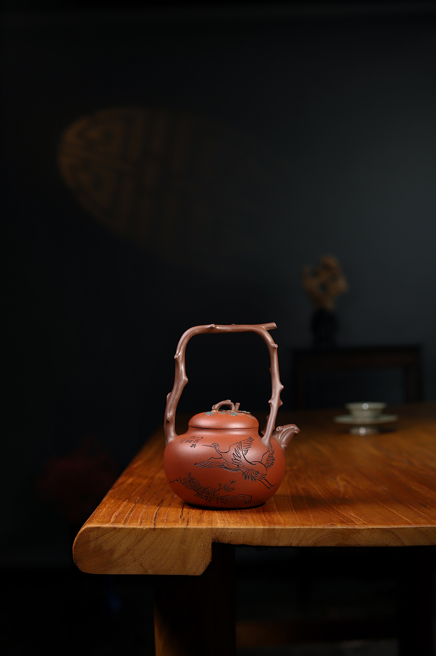 范洪泉全手工制东坡提梁壶(毛国强书铭)