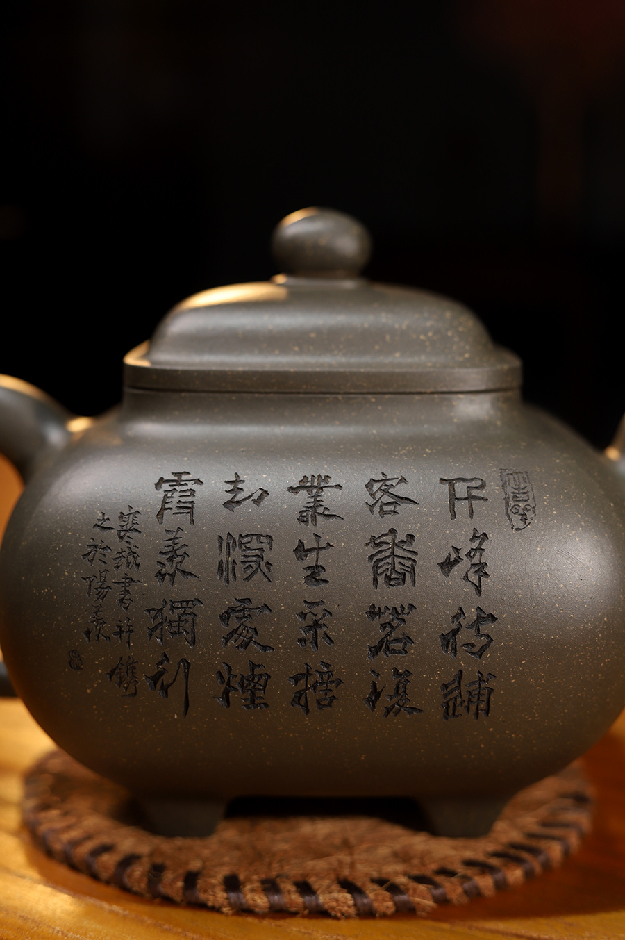 华健制四方传炉壶(寒越铭·孤品)