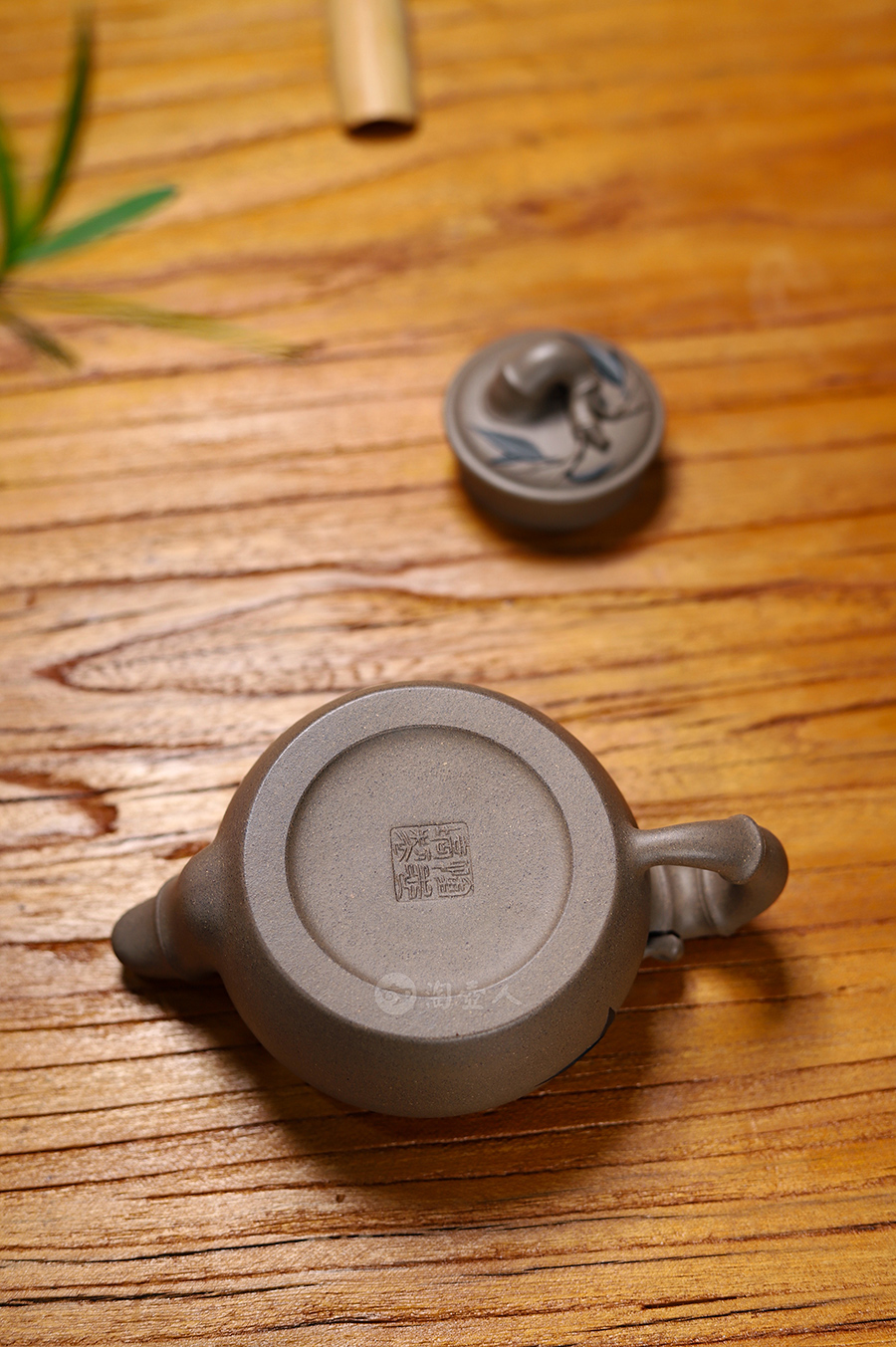 恽志培全手工制容竹壶