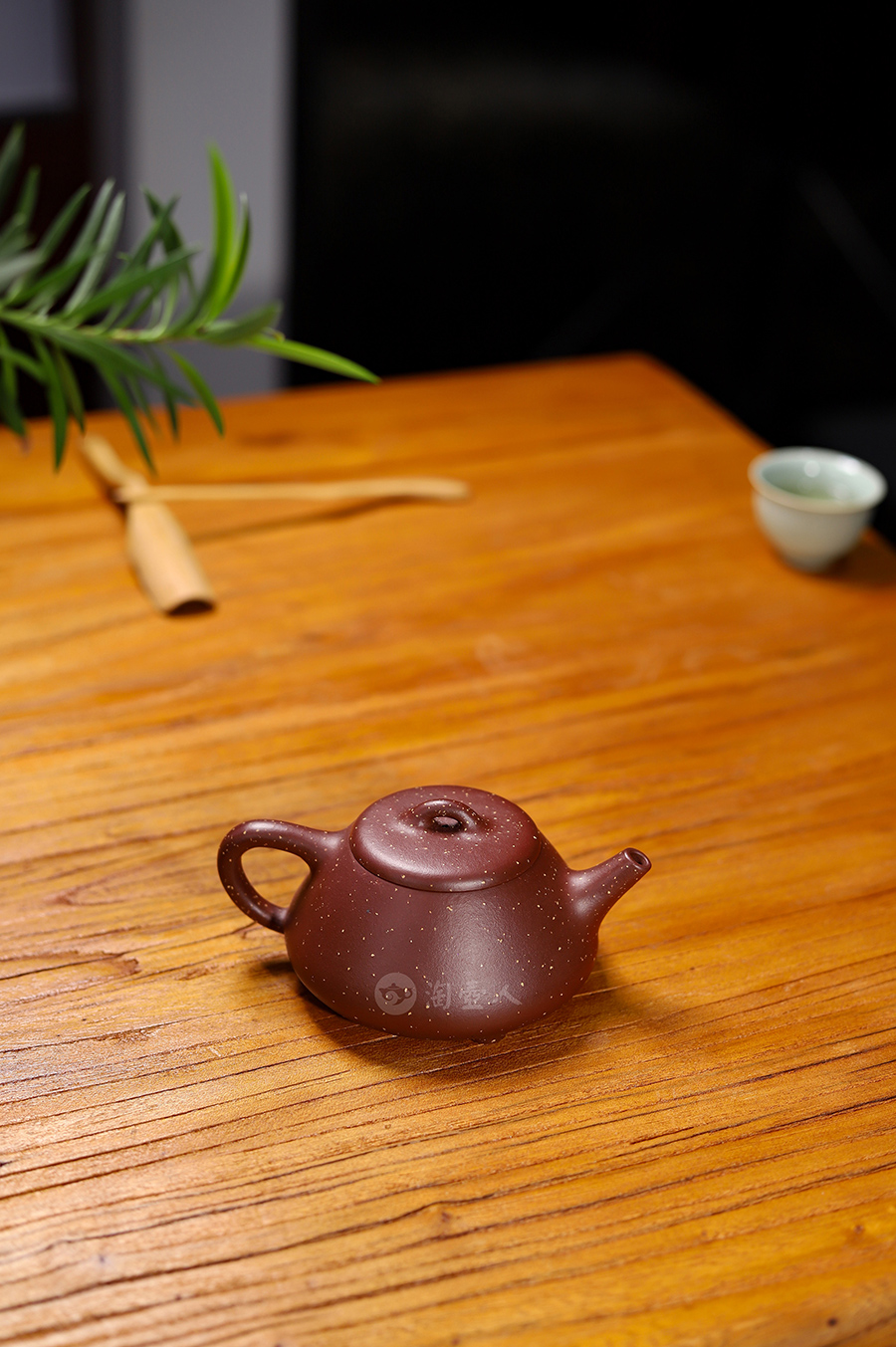 恽志培制全手石瓢壶(点砂)