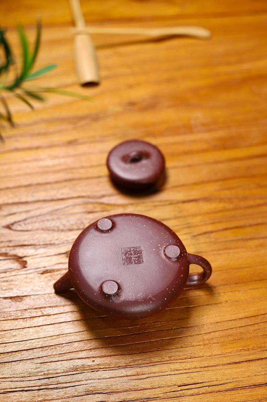 恽志培制全手石瓢壶(点砂)