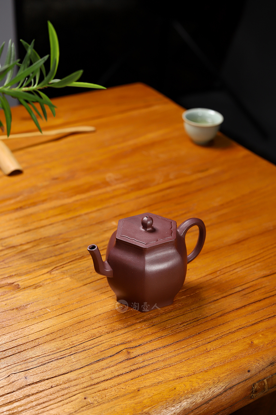 恽志培全手工制六方宫灯壶