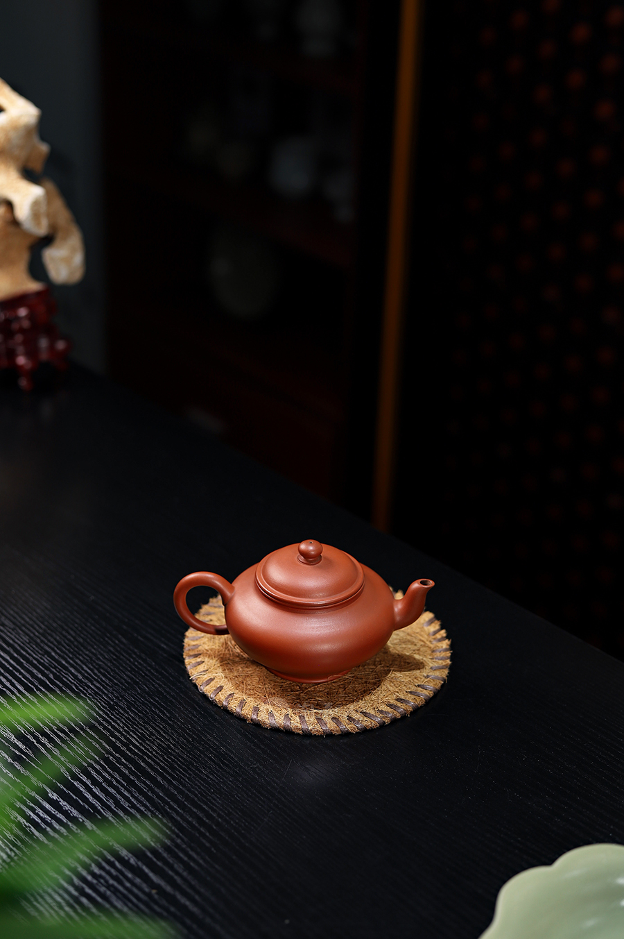 徐元明全手工制扁腹壶
