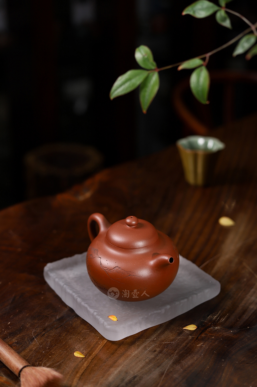 钱一清全手工制柿圆壶