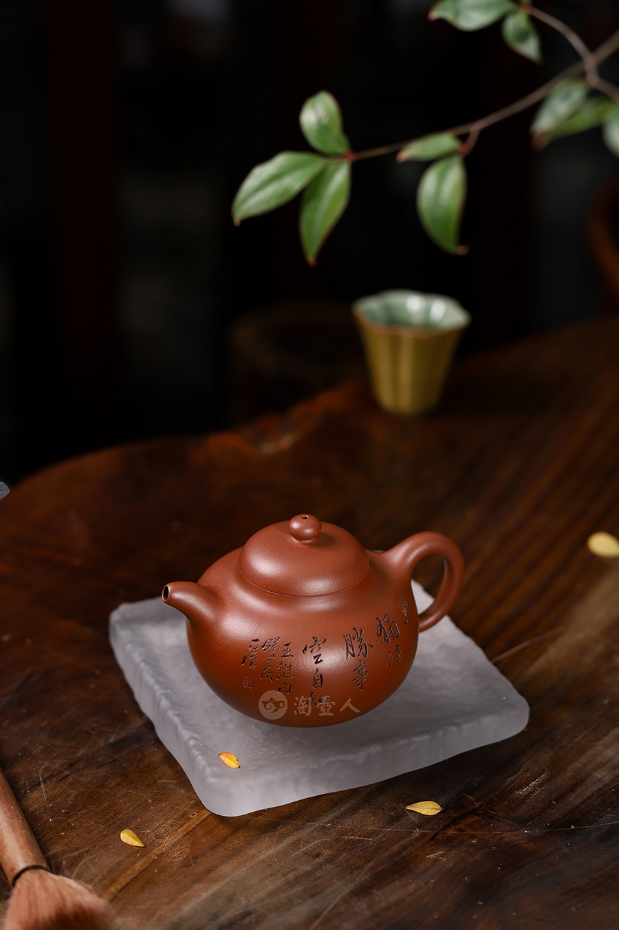 钱一清全手工制柿圆壶