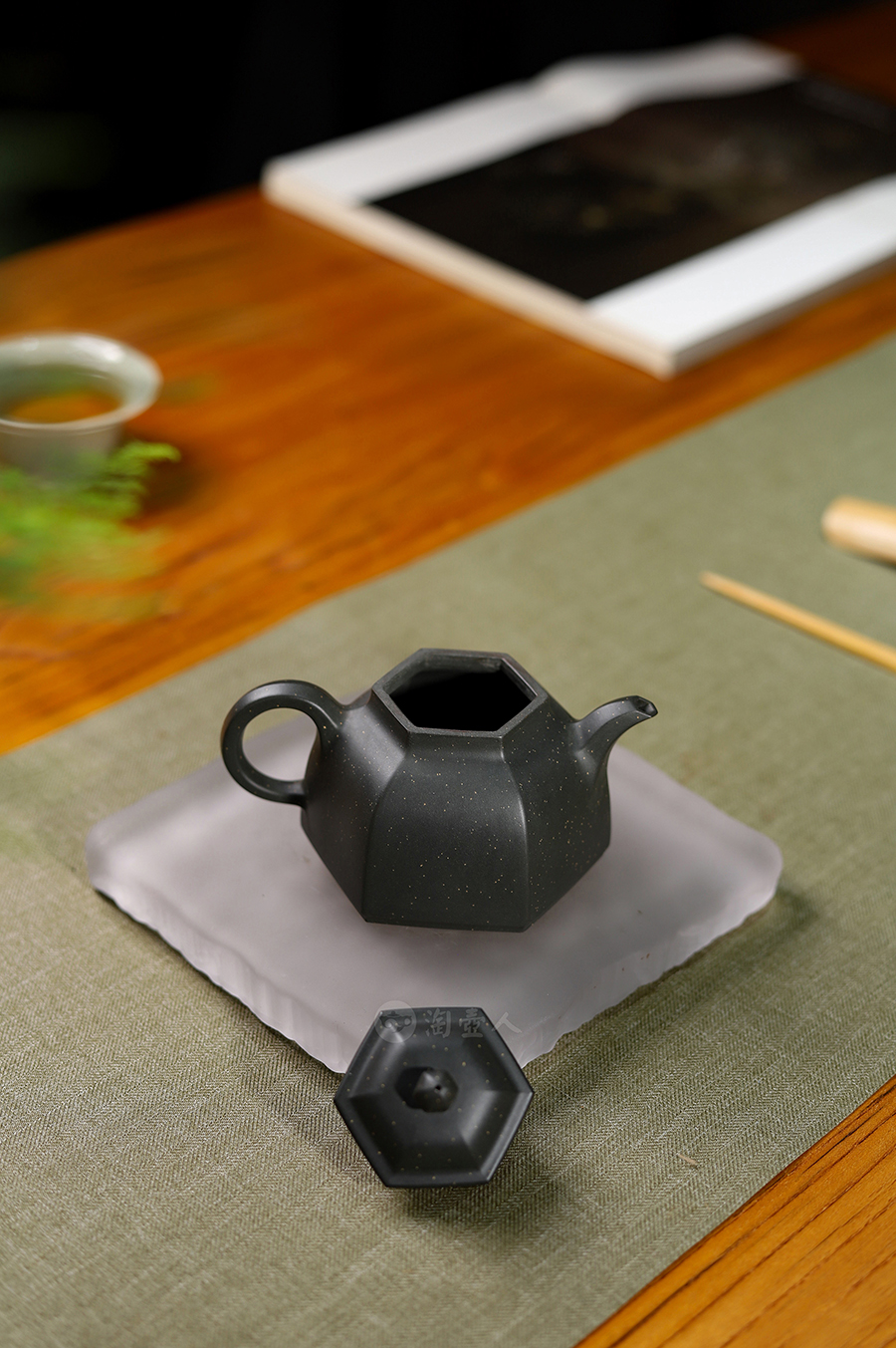 赵建凯全手工制六方笠帽壶(小)