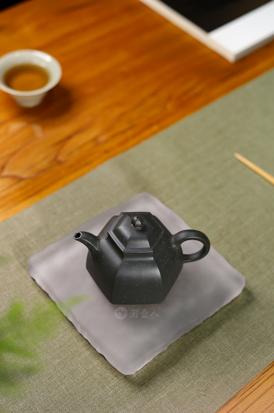 赵建凯全手工制六方笠帽壶(小)