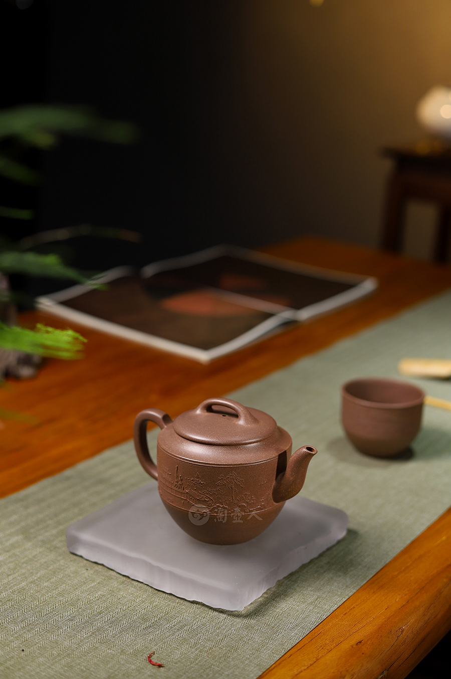 叶永君制梨园图套壶