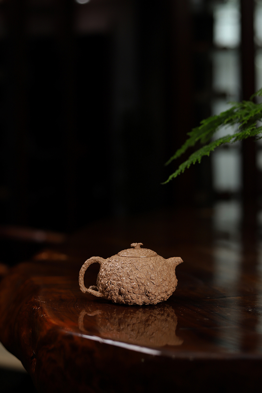 厉振宇全手工制薄胎灵芝供春壶