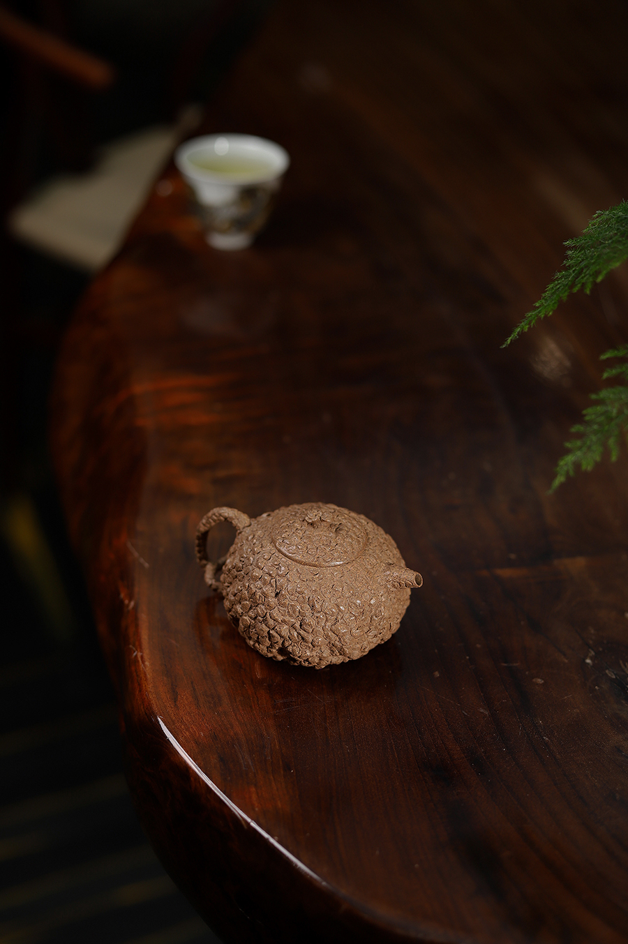厉振宇全手工制薄胎灵芝供春壶