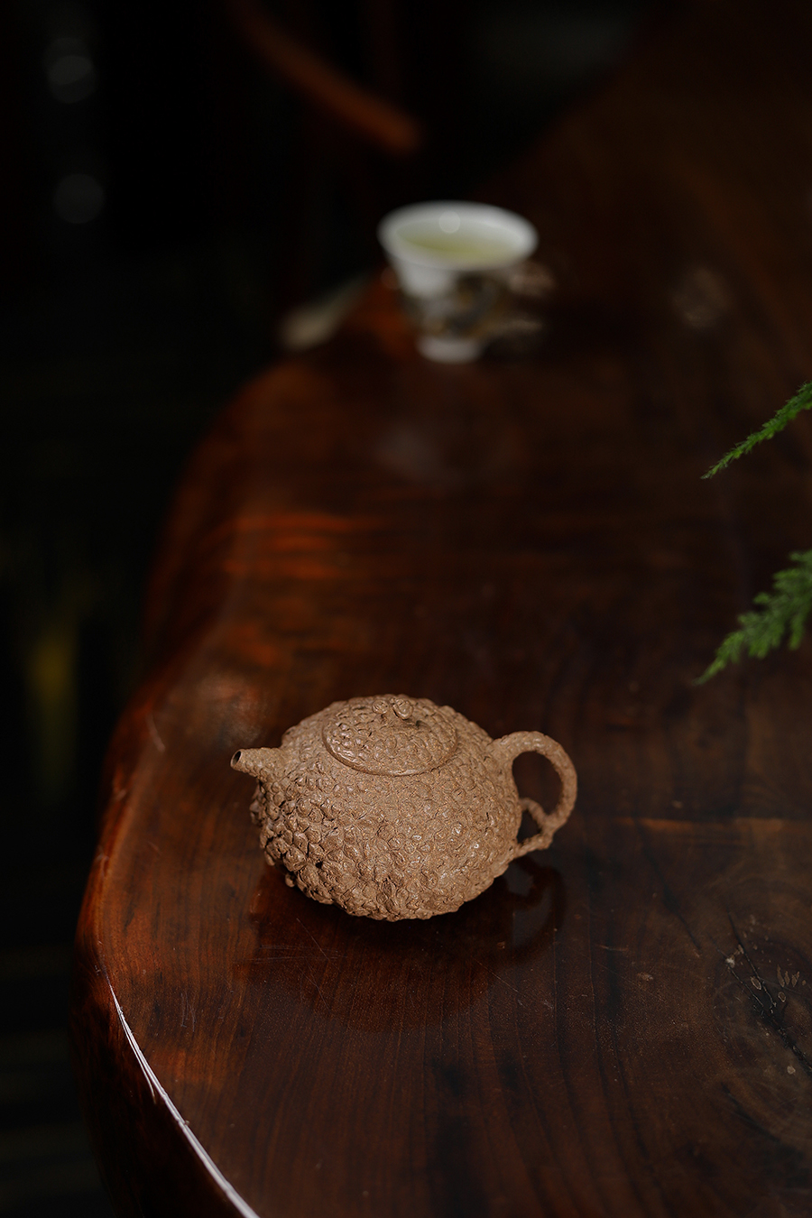 厉振宇全手工制薄胎灵芝供春壶