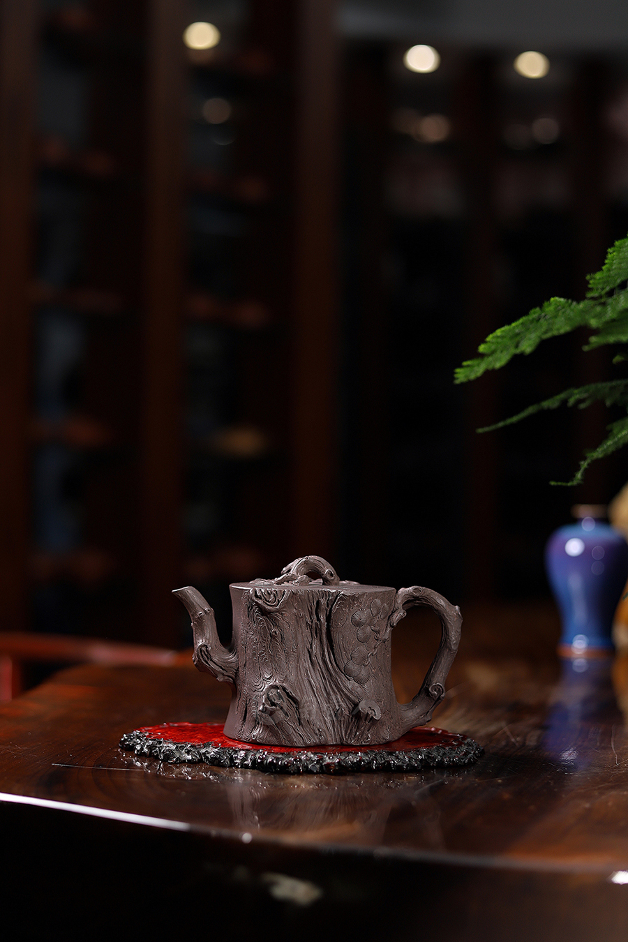 范旭东全手工制松桩壶(许文军铭)