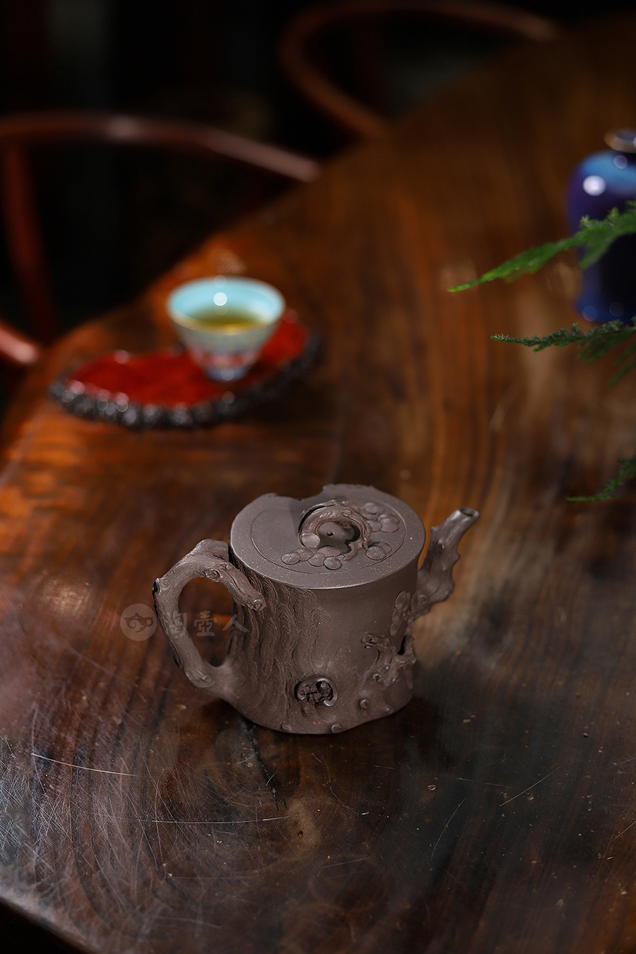 范旭东全手工制松桩壶(许文军铭)