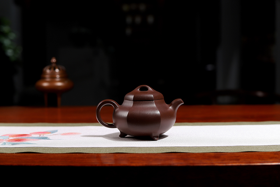 徐鸣浩全手工制六方喜瓢壶