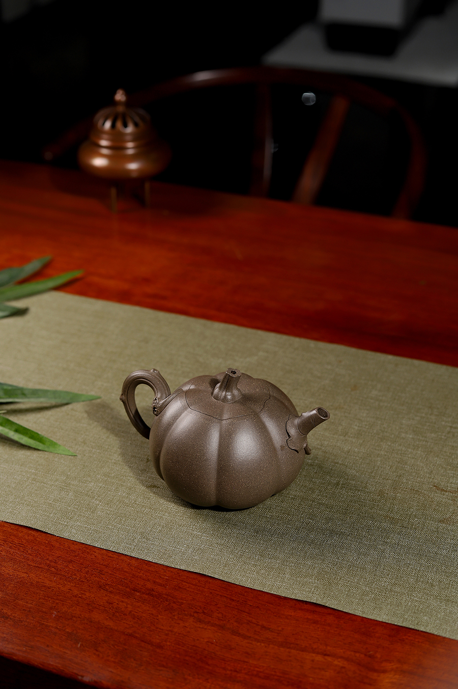 范萍全手工制薄胎鸣远南瓜壶