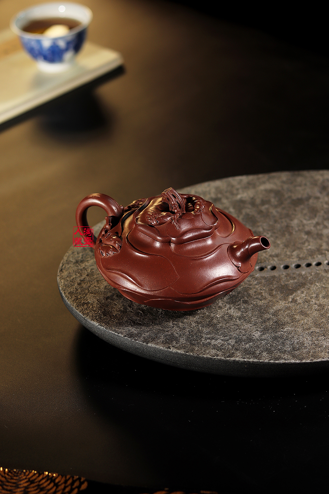 严强风卷葵紫砂壶赏析