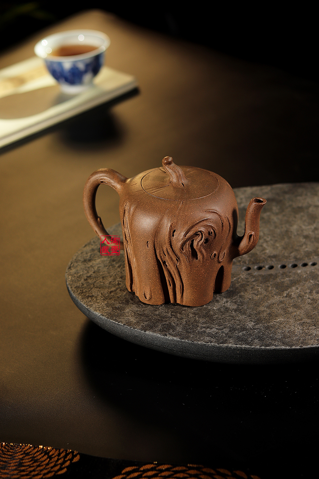 殷祥全手工榕树紫砂壶赏析