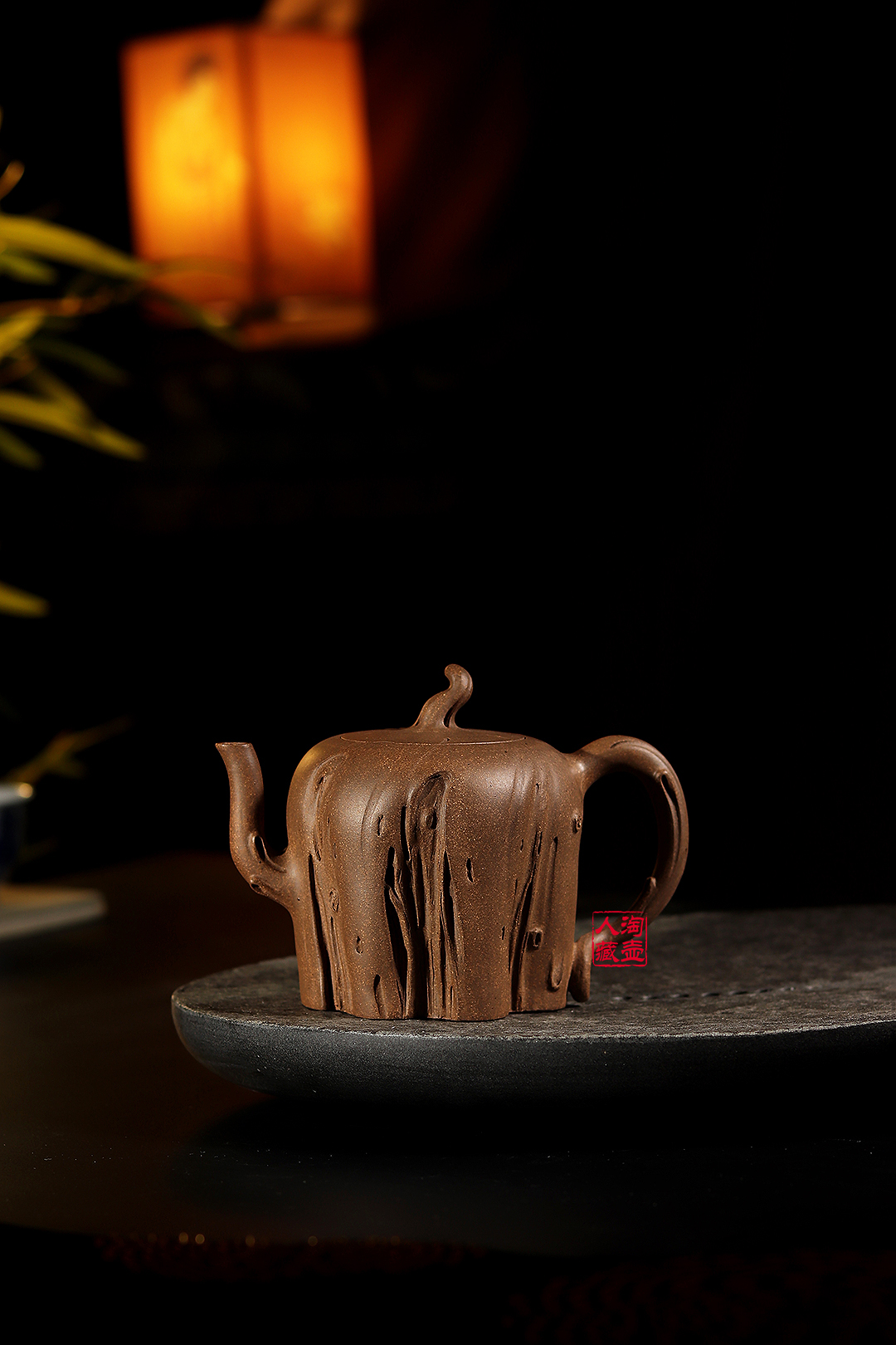 殷祥全手工榕树紫砂壶赏析