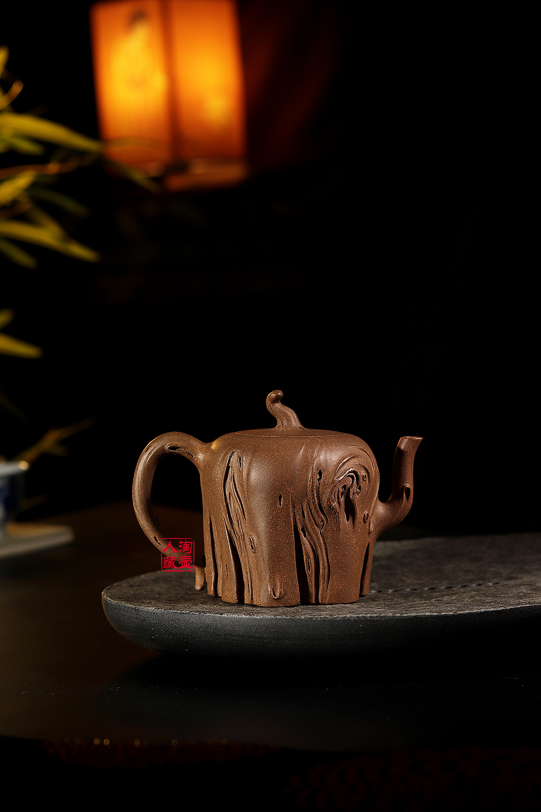 殷祥全手工榕树紫砂壶赏析
